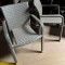Lot 68 fauteuils alu & résine tressée coloris gris clair
