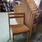 lot 10 chaises bois naturel - robustes empilables