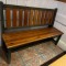 Assortiment de 4 bancs rustiques 1m45 en bois 