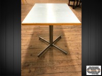 Lot 8 tables chr dessus bois mélaminé