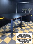 Grande table haute 1m00x2m00 • Mange debout de restaurant