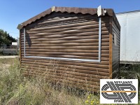 Chalet mobile style bois, remorque magasin 