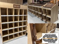 Assortiment 9 meubles bois espace caviste vins et bières (capacité plus de 2000 bouteilles)