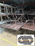 Lot mobilier (70 - 120 couverts) | 25 Tables fer forgé style provençal 