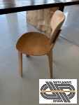 Lot de 23 chaises d'intérieur ALKI Triku en chêne massif (bois, vert et orange)