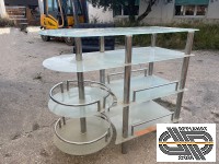 Meuble de bar en verre trempé transparent - démontable