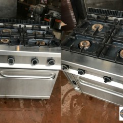 Cuisinière professionnelle inox à 4 feux et four gaz - REPAGAS C-741