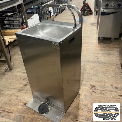 Lave mains inox autonome et mobile 