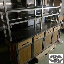 Vaisselier ± 2m40 RETROBREW | placards + tiroirs + étagères | Idéal agencement tout commerce