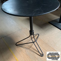 Lot de 7 Guéridons noirs élégants pour CHR | Diamètre 67 cm