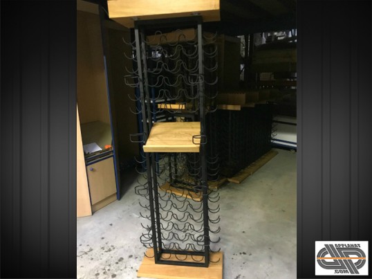 meuble presentation bouteille de vin occasion pro