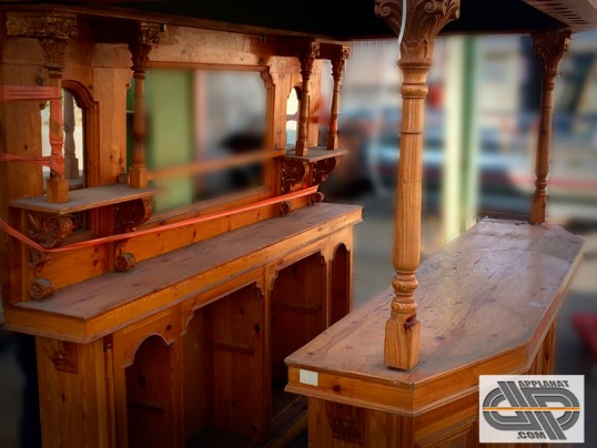 Comptoir bar – Banque d’accueil - Kiosque Bois Naturel - Style Montagnard