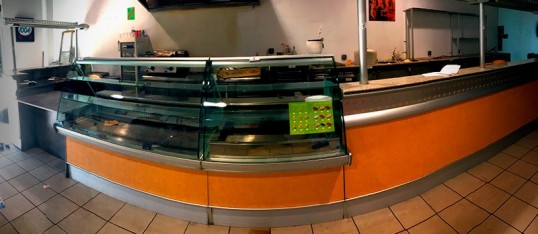 Ensemble comptoir de bar et vitrine FRIGOMECCANICA NARVIK