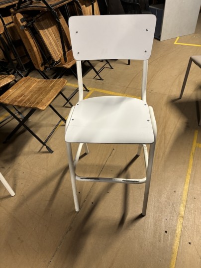 Chaises haute blanche style chaise d'école occasion