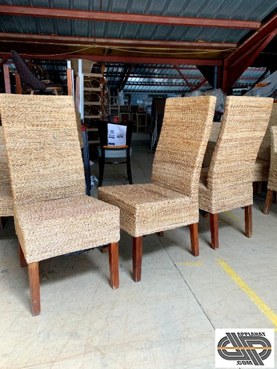 Chaises Abaca style tropicale occasion