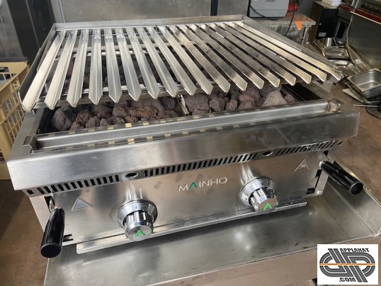 Barbecue professionnel a pierres de lave volcaniques occasion gaz 