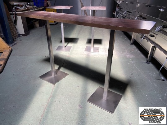 Table haute mange debout grand plateau 