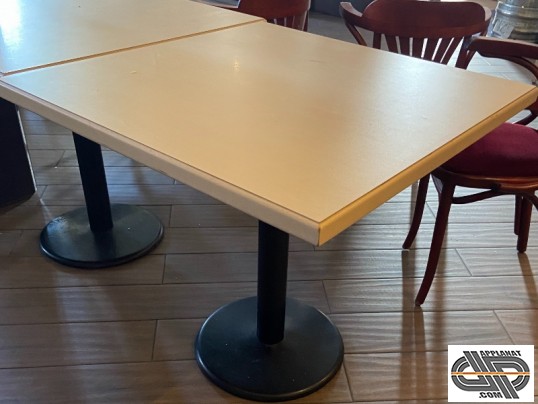 Gueridon de restaurant d'occasion plateau 80 cm