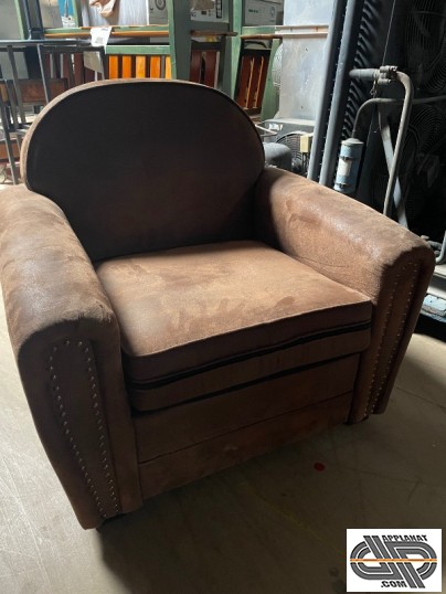 fauteuil club vintage de face