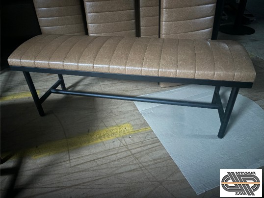 Banc rembourré dessus simili cuir occasion