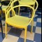 Fin de lot à liquider : x16 chaises exterieur, design, jaunes