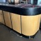 Petit comptoir de bar réfrigéré professionnel 2m10 dessus granit noir
